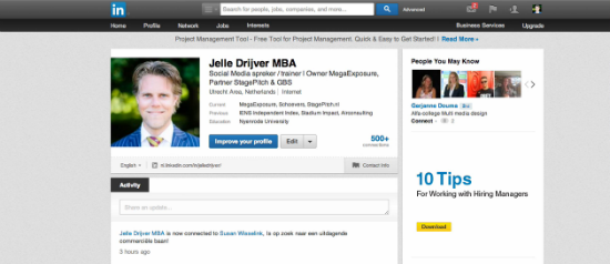 Spreker Trainer Jelle Drijver legt nieuwe Linkedin functie uit: Relationship