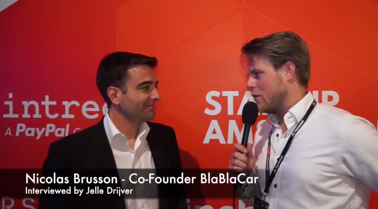 BlaBlaCar Founder Nicolas Brusson and Jelle Drijver Talking at The Next Web Conference 2015