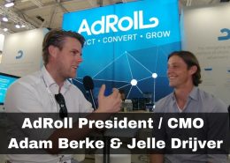 AdRoll CMO Adam Berke and Jelle Drijver