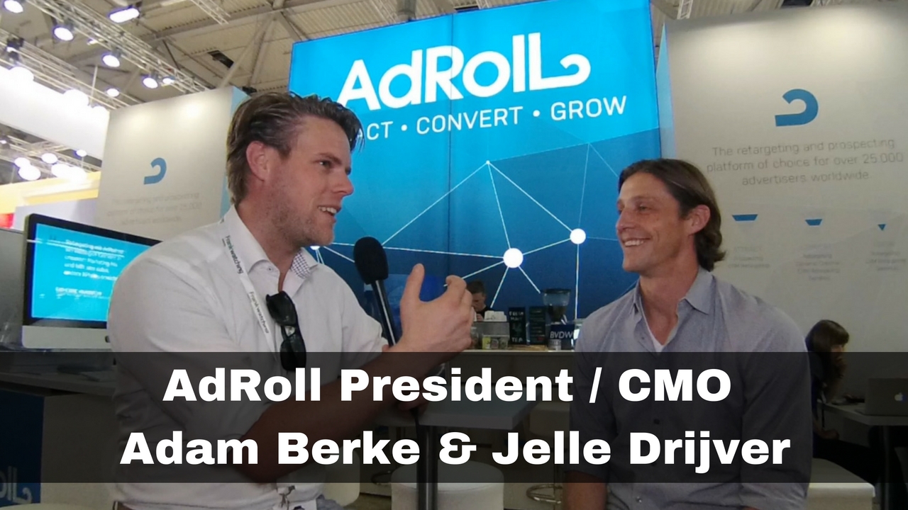 AdRoll CMO Adam Berke and Jelle Drijver